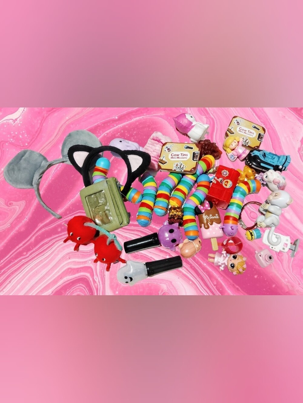 Kids Toys Bundle Lot. Disney. Lol Surprise Doll. Squishy Toys. Hair Accessories.
